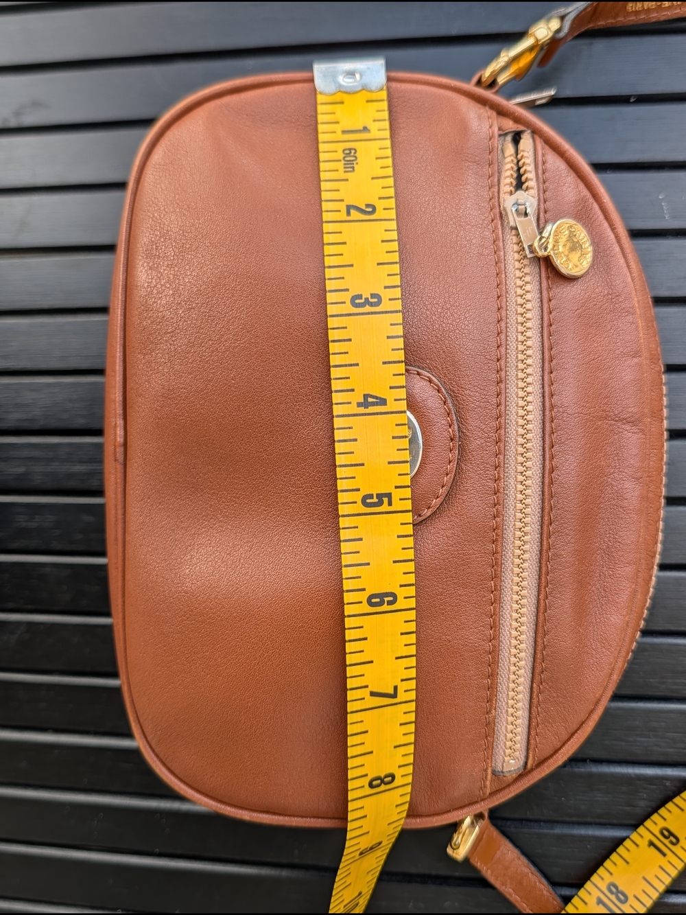 Vintage Celine Paris Brown Leather  Shoulder/ short Crossbody Bag Made in Italy - Picture 14 of 16